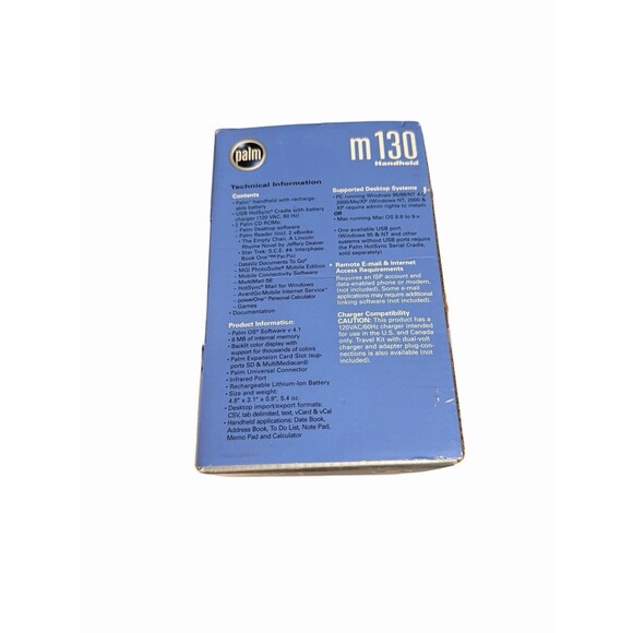 Palm M130 Silver Handheld Color Display Rechargeable PalmOS 4.1 PDA Organizer - Picture 4 of 10